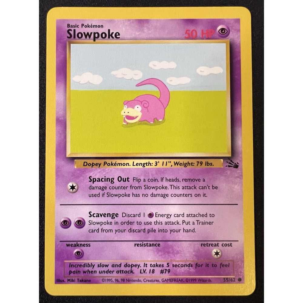 Slowpoke 55/62 Fossil Regular